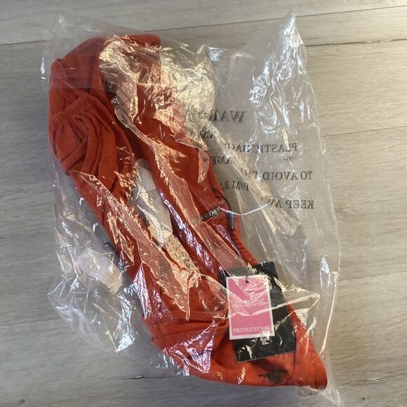 Pretty little thing Plus Rust One Shoulder Corset Top Size 22 (3XL) NWT - Picture 5 of 11